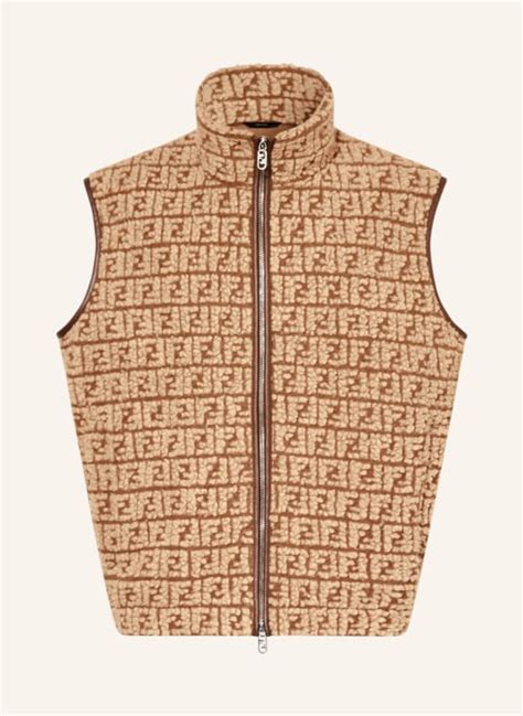 fendi monster vest|Fendi brown mink vests.